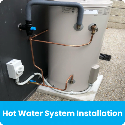 Hot water system installation